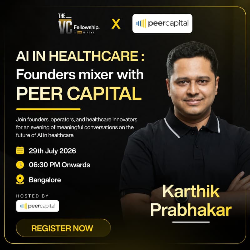 Cover Image for AI in healthcare: Founders mixer with Peer Capital