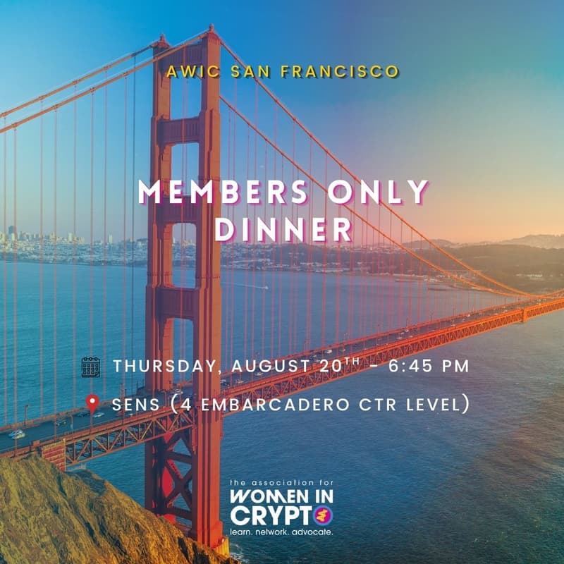 Cover Image for AWIC San Francisco Members Only Dinner