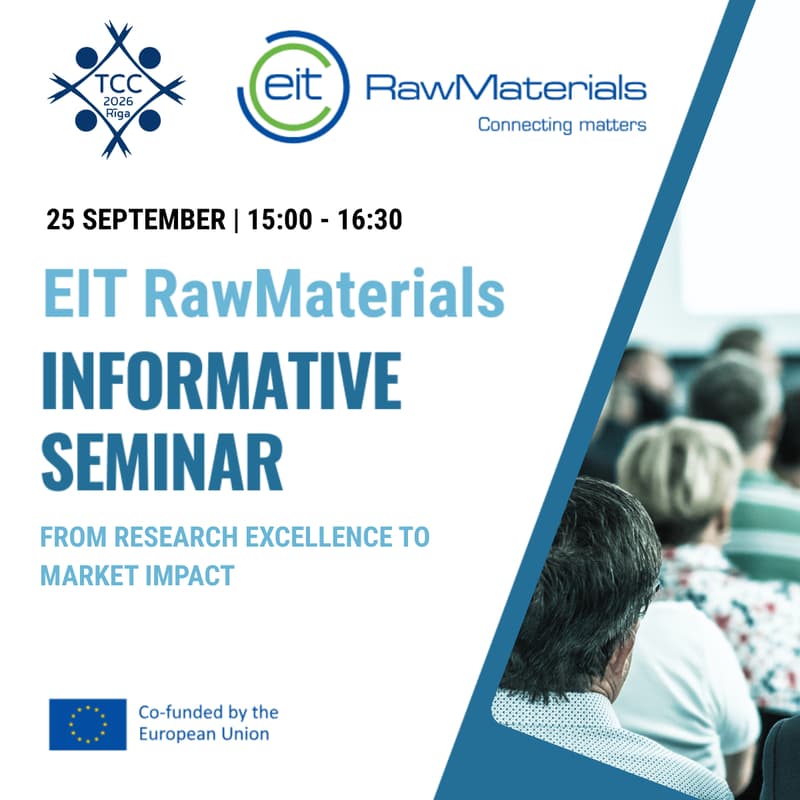 Cover Image for EIT RawMaterials Seminar: From Research Excellence to Market Impact