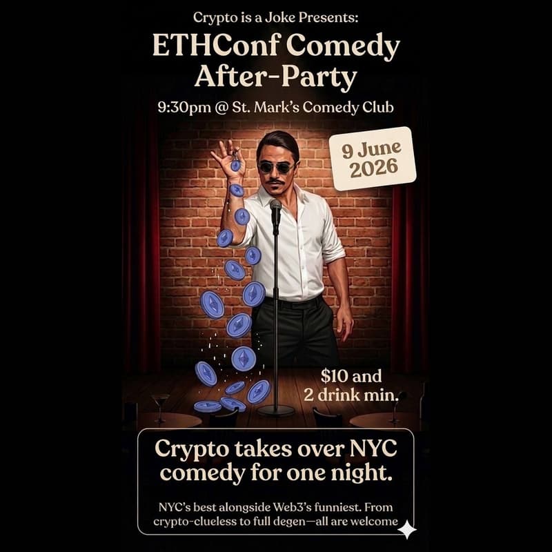Cover Image for Crypto is a Joke Presents: ETHConf Comedy After-Party