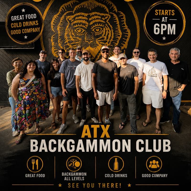 Cover Image for ATX Backgammon Club: June Social Night