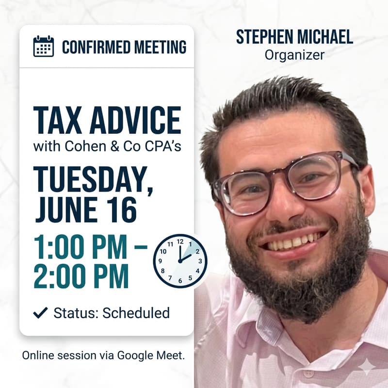 Cover Image for Tax Advice with Cohen & Co CPA’s
