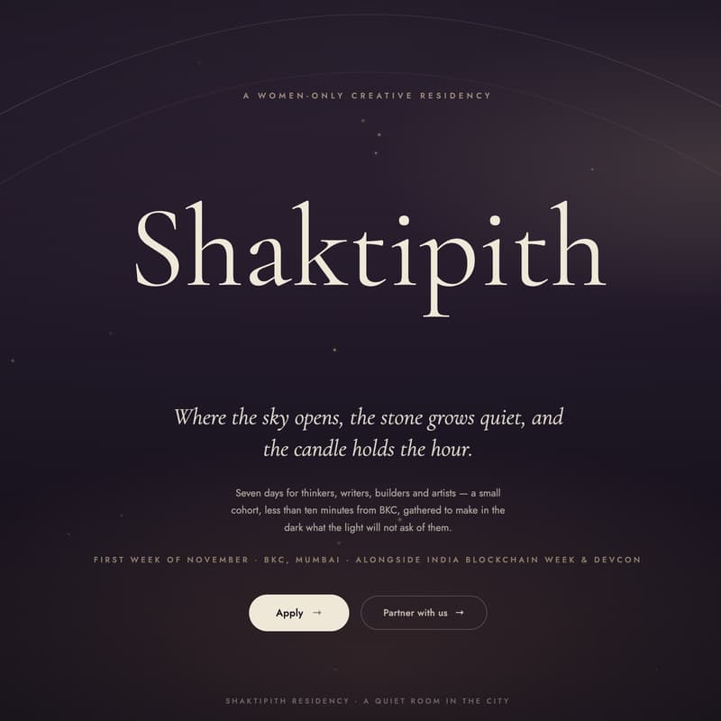 Cover Image for Shaktipith - Women only residency