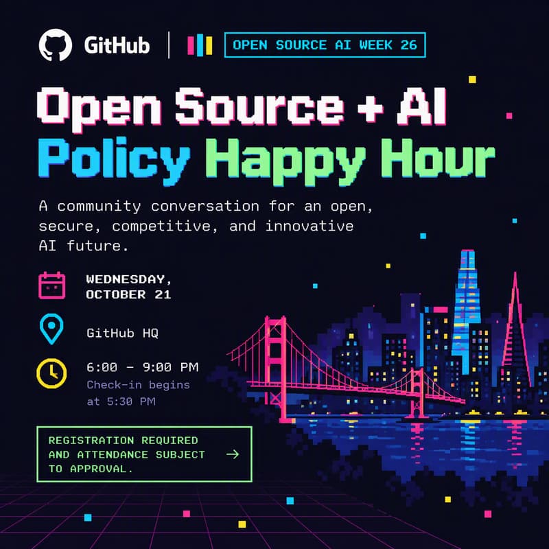 Cover Image for Open Source AI + Policy Happy Hour