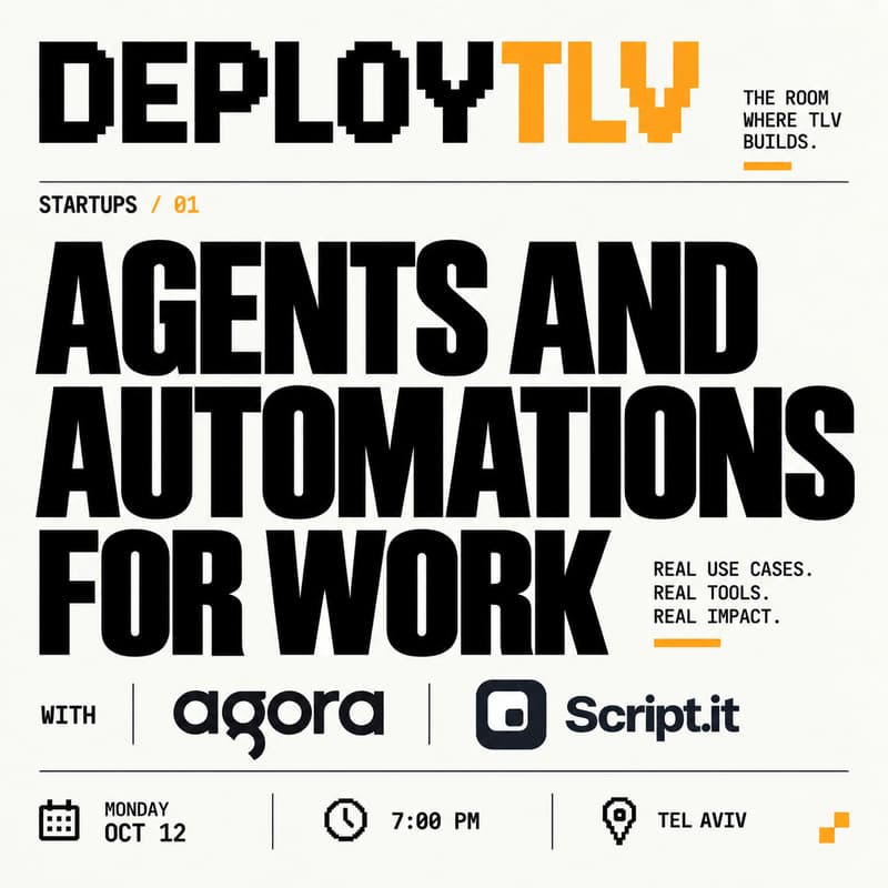 Cover Image for Deploy for Startups #1 by DeployTLV