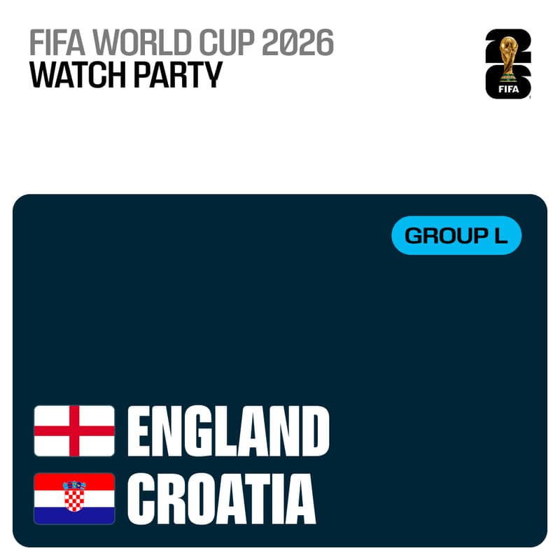 Cover Image for England v. Croatia Watch Party @ Reflex Booth, Databricks Summit