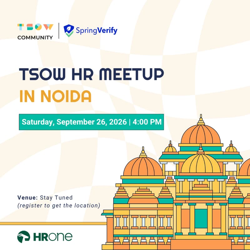 Cover Image for TSOW HR Meetup in Noida