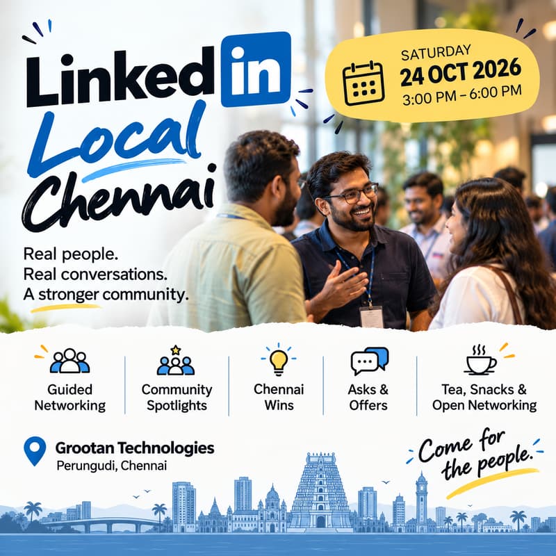 Cover Image for LinkedIn Local Chennai - October Edition