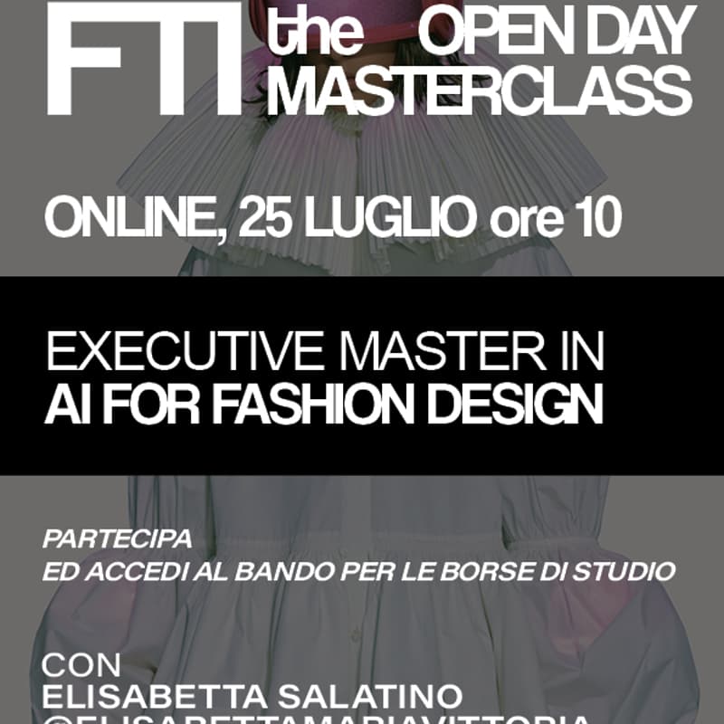 Cover Image for FTI ★ OPEN DAY ★ AI FASHION DESIGN MASTER #1