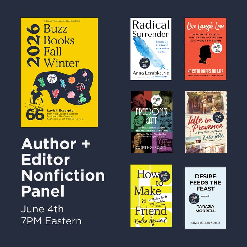 Cover Image for Buzz Books Official Fall Winter 2026 Nonfiction Panel