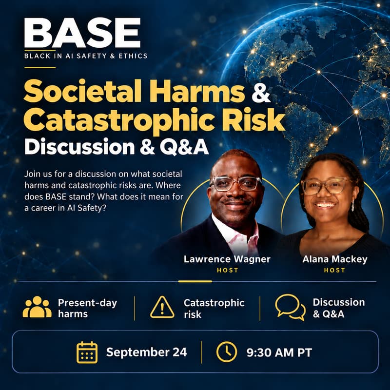 Cover Image for Societal Harms & Catastrophic Risk Discussion & QA