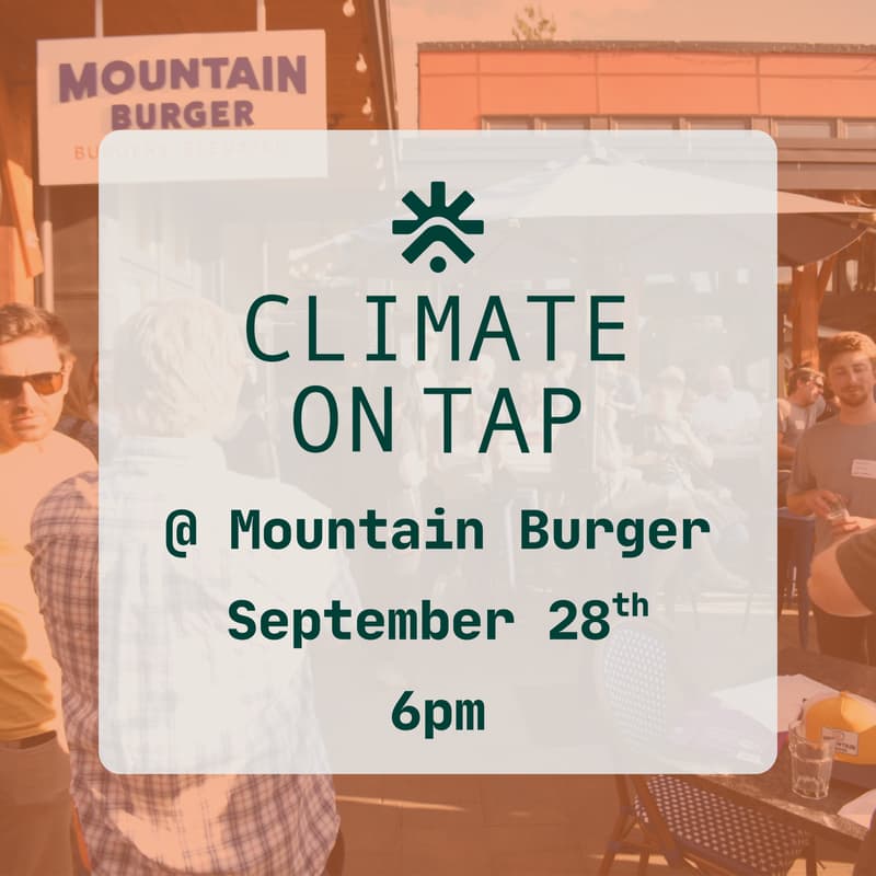Cover Image for September Climate on Tap @ Mountain Burger