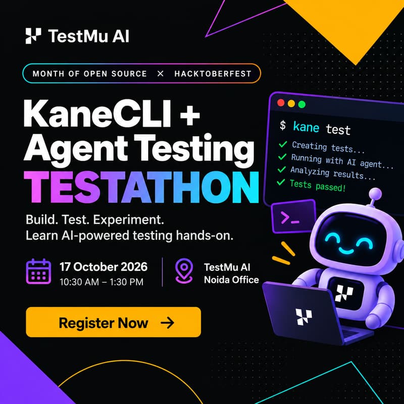 Cover Image for KaneCLI Testathon Meetup | Noida