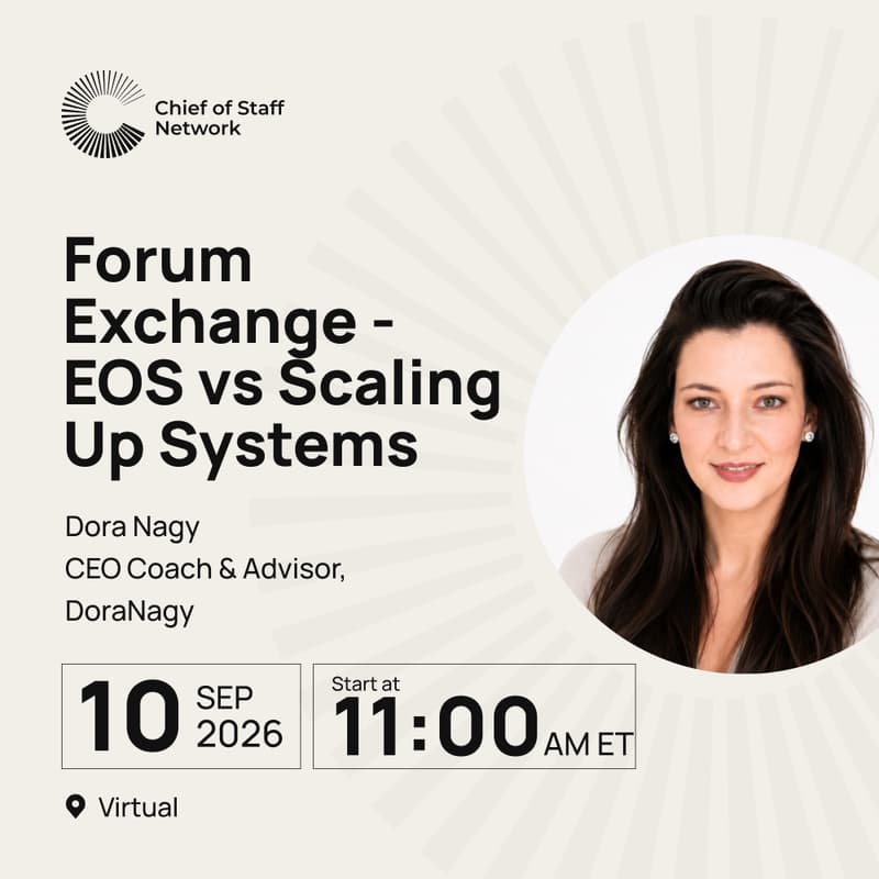 Cover Image for Forum Exchange - EOS vs Scaling Up Systems