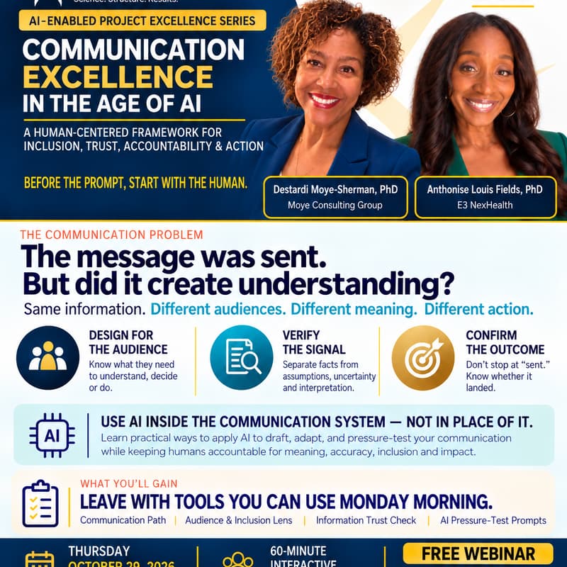 Cover Image for Communication Excellence In the Age of AI: AI-Enabled Project Excellence Series