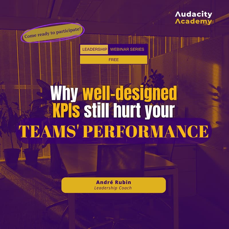 Cover Image for Free Webinar: Why well-designed KPIs still hurt your teams' performance [3rd Cohort]