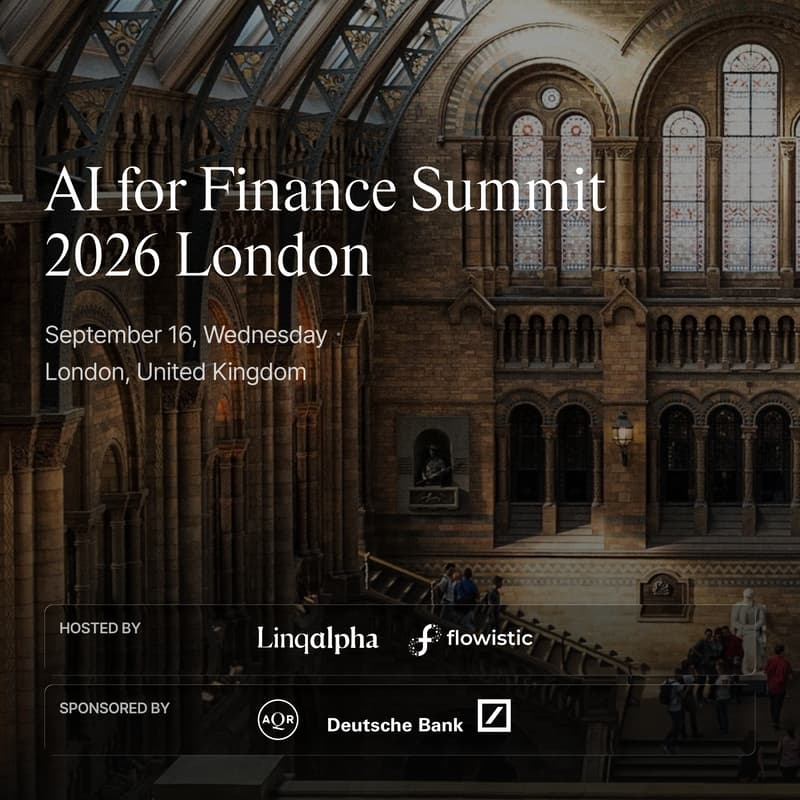 Cover Image for AI for Finance Summit 2026 London