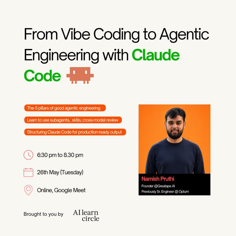 Cover Image for From Vibe Coding to Agentic Engineering with Claude Code