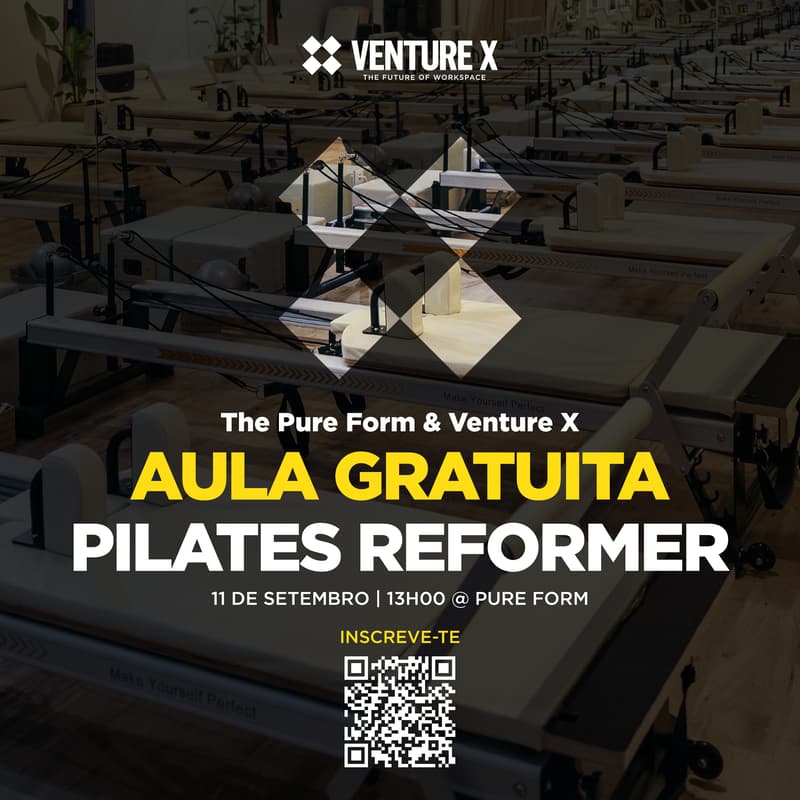 Cover Image for Aula gratuita de Pilates Reformer | The Pure Form & Venture X
