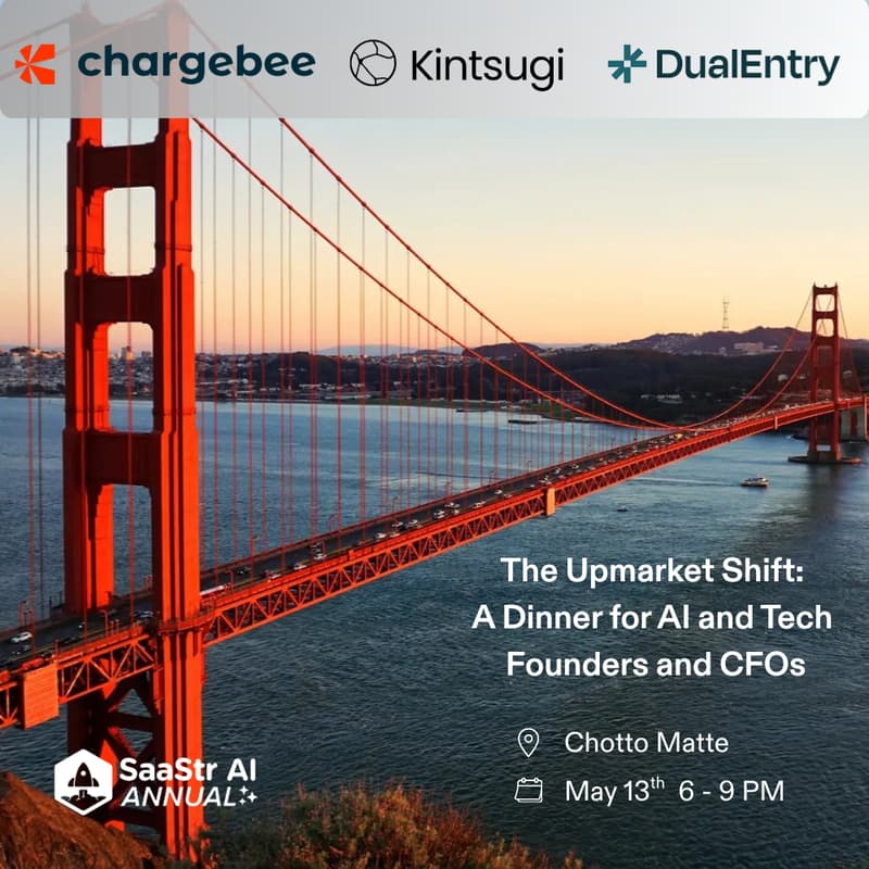 Cover Image for The Upmarket Shift: A Dinner for AI Founders and CFOs — SaaStr Week