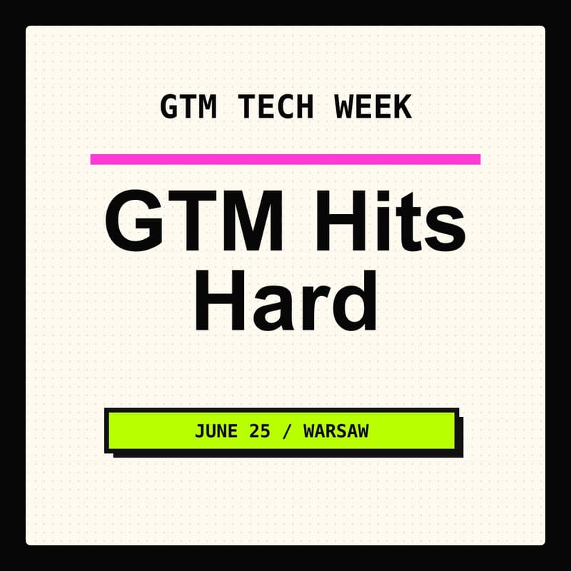 Cover Image for GTM Week: Afterparty - GTM Hits Hard