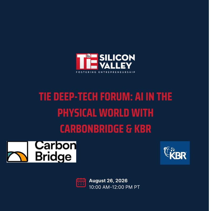 Cover Image for TiE Deep-Tech Forum: AI in the Physical World with CarbonBridge & KBR