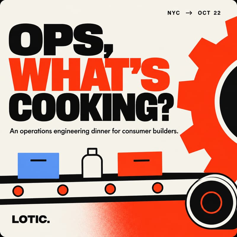 Cover Image for ops what's cooking? - NYC ops engineering dinner for CPG & DTC