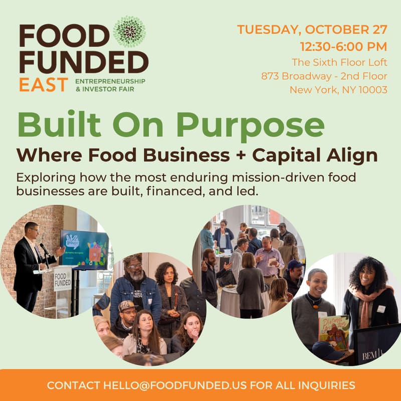 Cover Image for FOOD FUNDED East 2026 Entrepreneurship & Investor Fair