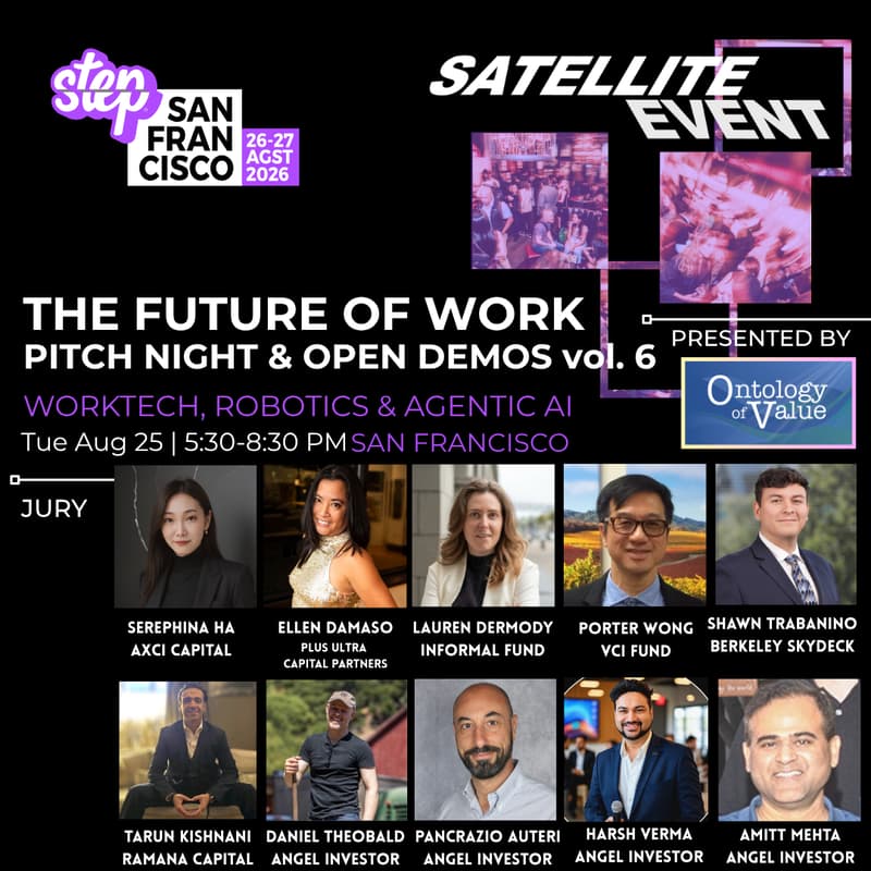Cover Image for The Future of Work Pitch Night + Open Demos: Worktech, Robotics & Agentic AI