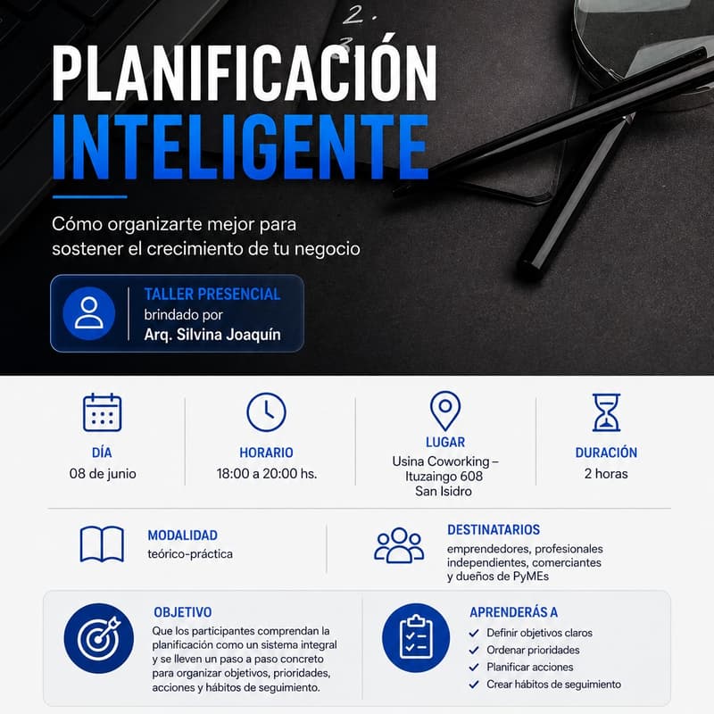 Cover Image for Planificación Inteligente Cómo organizarte mejor para sostener el crecimiento de tu negocio