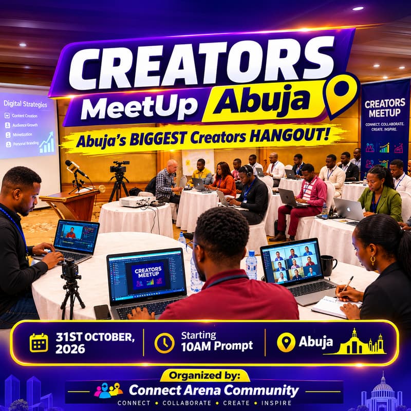 Cover Image for CREATORS MEETUP Abuja