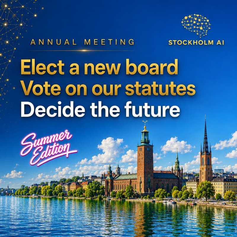 Cover Image for Stockholm AI Annual Meeting 2026 - Summer Edition