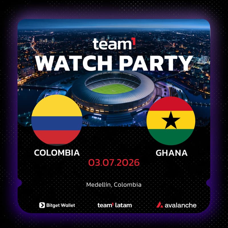 Cover Image for Team1 Watch Party 🔺 Colombia vs Ghana