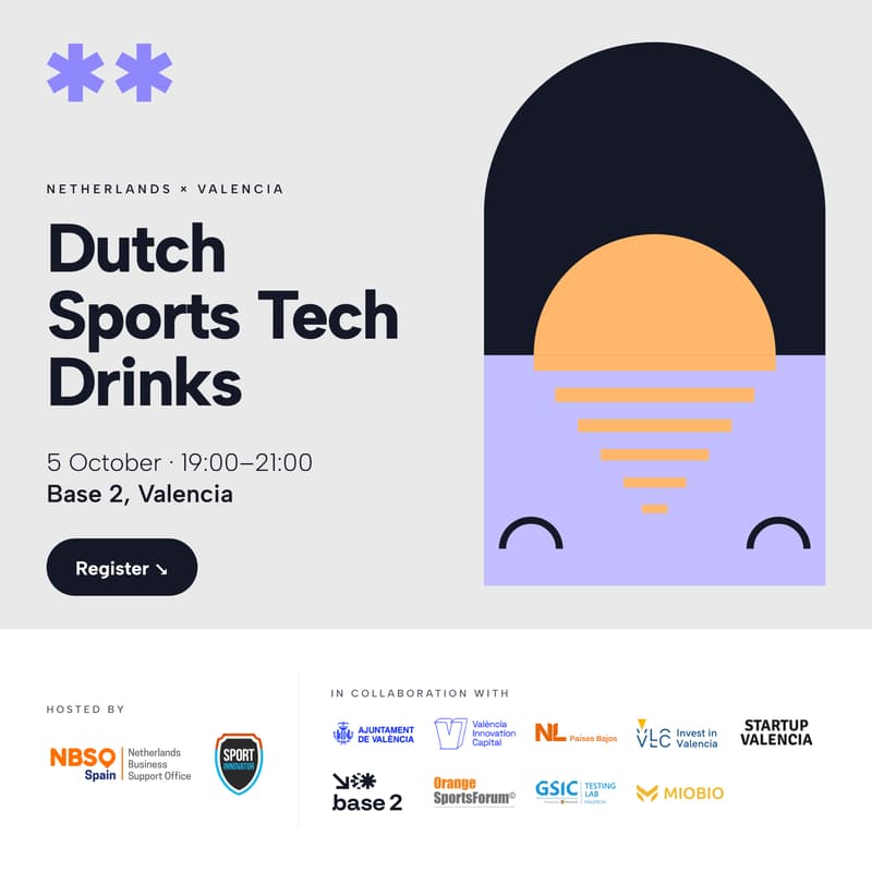 Cover Image for Dutch Sports Tech Drinks | Netherlands meets Valencia