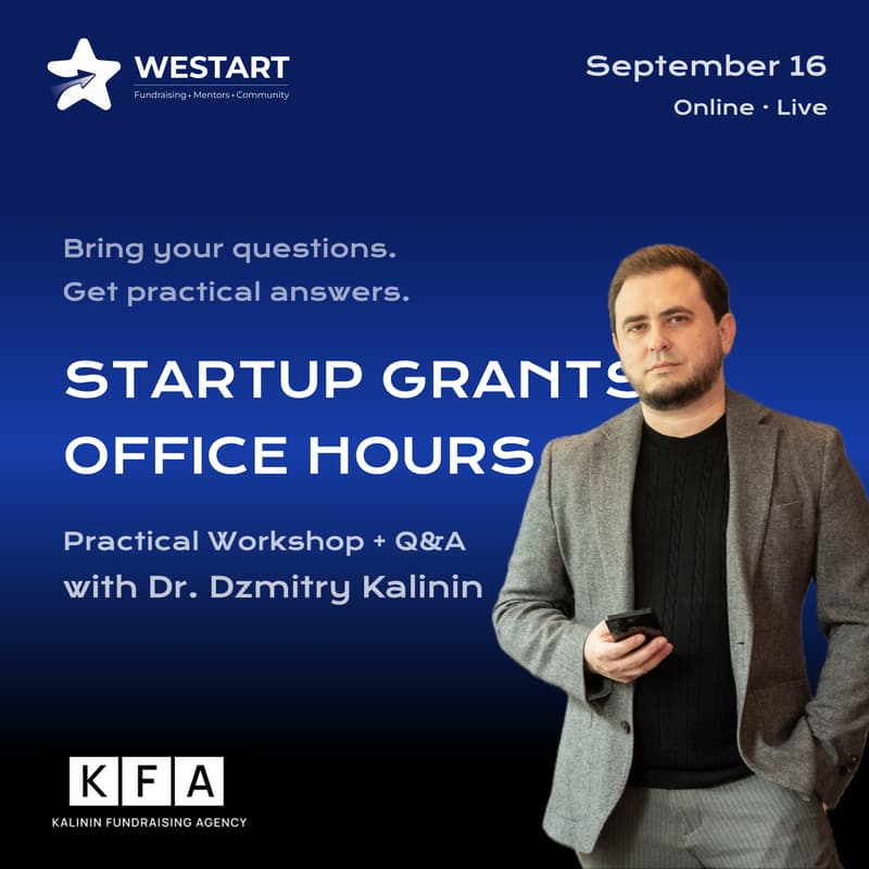 Cover Image for STARTUP GRANTS OFFICE HOURS