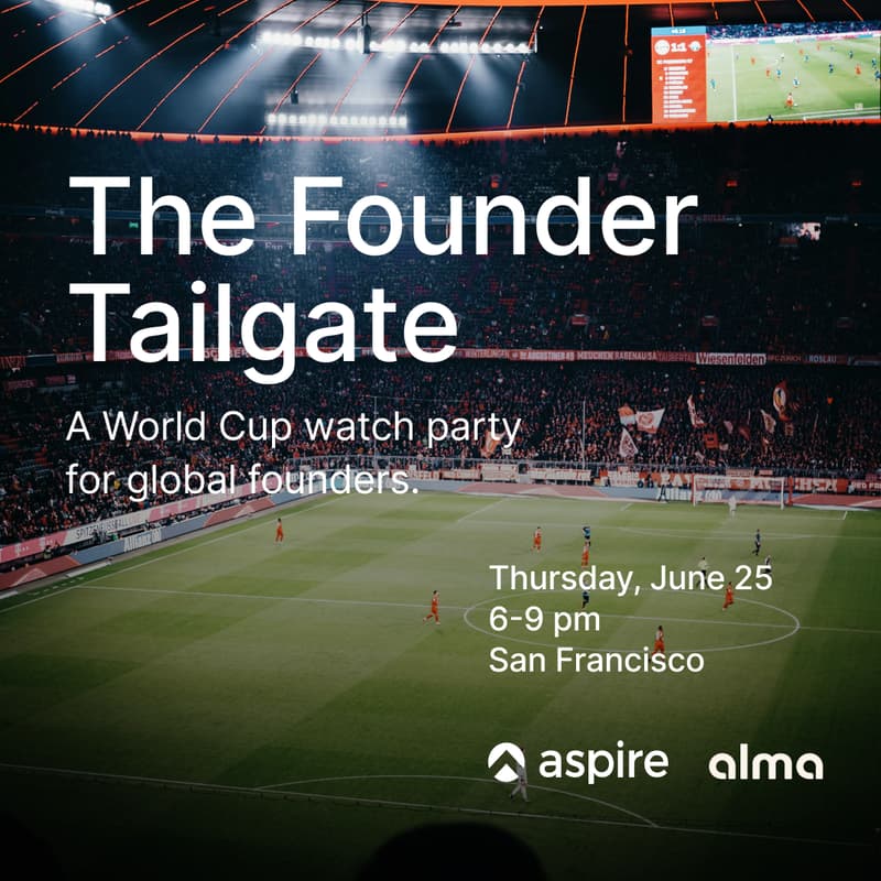 Cover Image for The Founder Tailgate: A World Cup watch party for global founders.