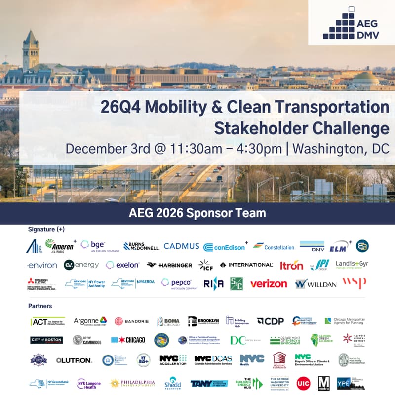 Cover Image for AEG DMV 26Q4 Mobility & Clean Transportation Stakeholder Challenge
