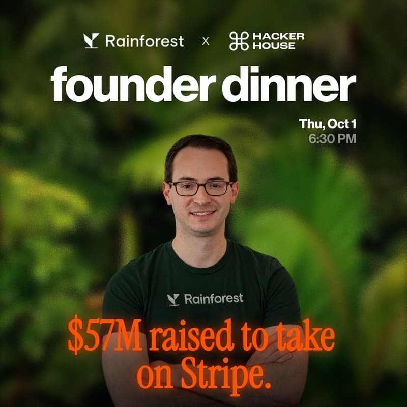 Cover Image for Founder Dinner - Rainforest