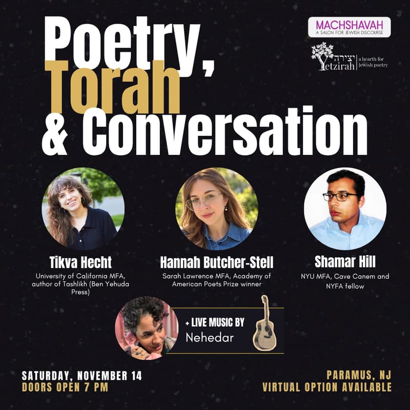 Cover Image for Poetry, Torah & Conversation