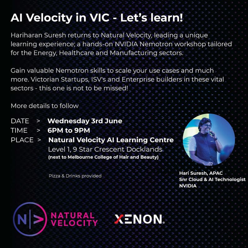 Cover Image for AI Velocity in Vic - Let's learn!