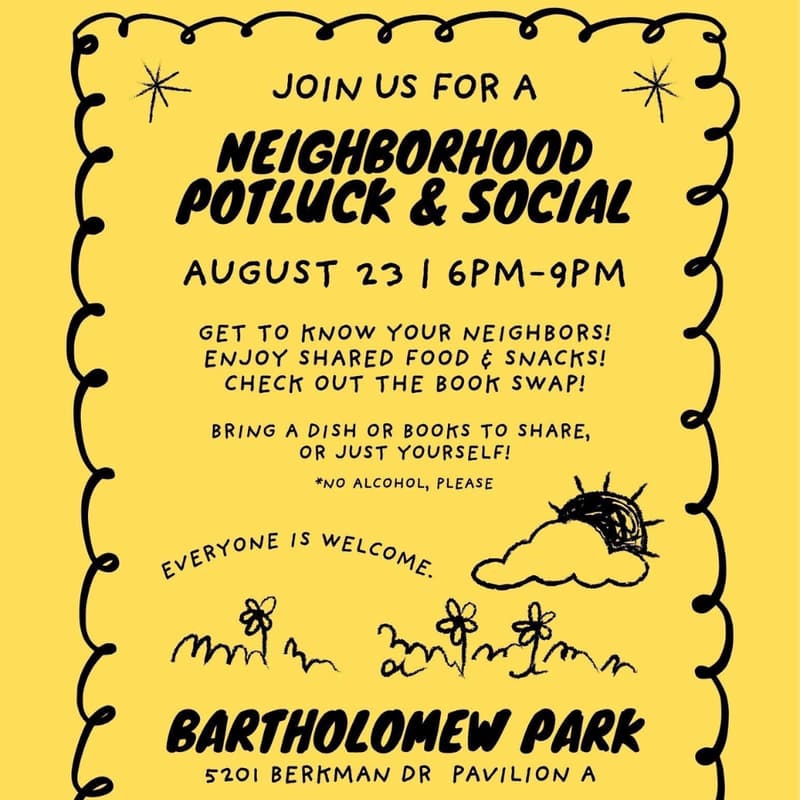 Cover Image for Neighborhood Potluck + Social