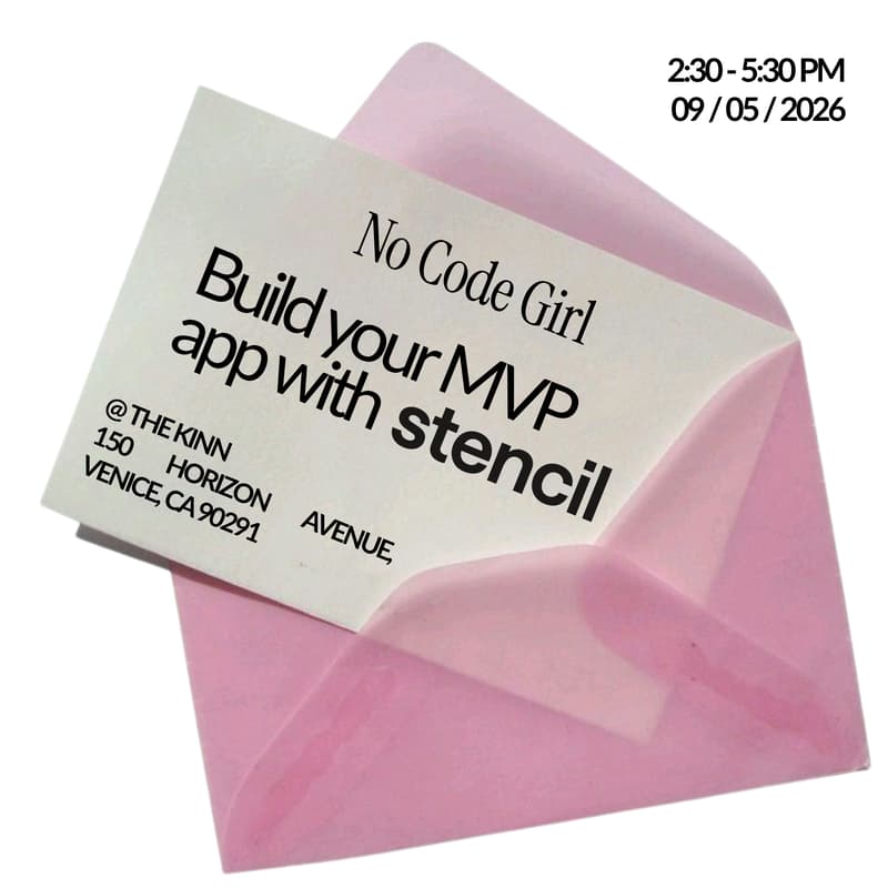 Cover Image for No Code Girl: Build your MVP with Stencil