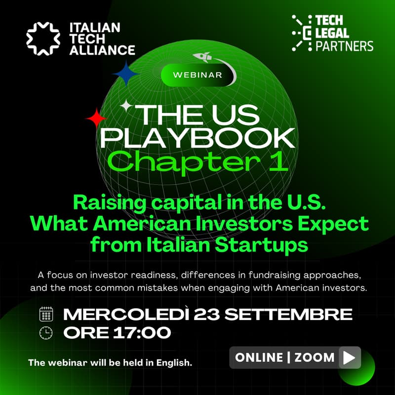 Cover Image for THE US PLAYBOOK, Chapter 1 | Fundraising negli USA: cosa gli investitori americani si aspettano dalle startup italiane