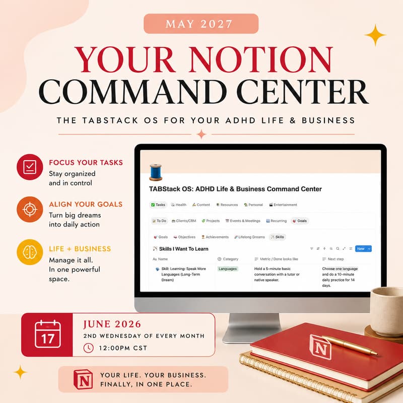 Cover Image for Your Notion Command Center Workshop