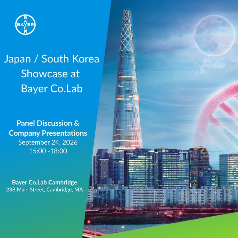 Cover Image for Japan & Korea Biotech Showcase at Bayer Co.Lab Cambridge