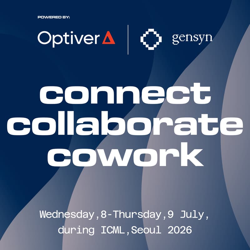 Cover Image for connect x collaborate x cowork - powered by Gensyn and Optiver