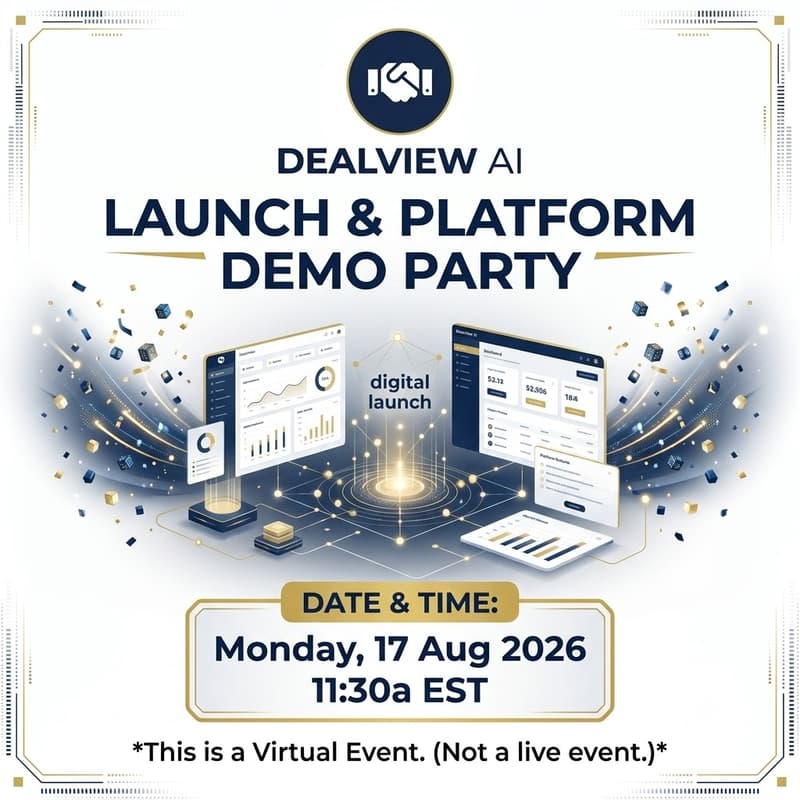 Cover Image for DealView AI Kick-Off and Platform Demo Party