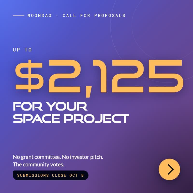 Cover Image for Project Demo Day! (And Q4 Project Submission Deadline) | MoonDAO Town Hall