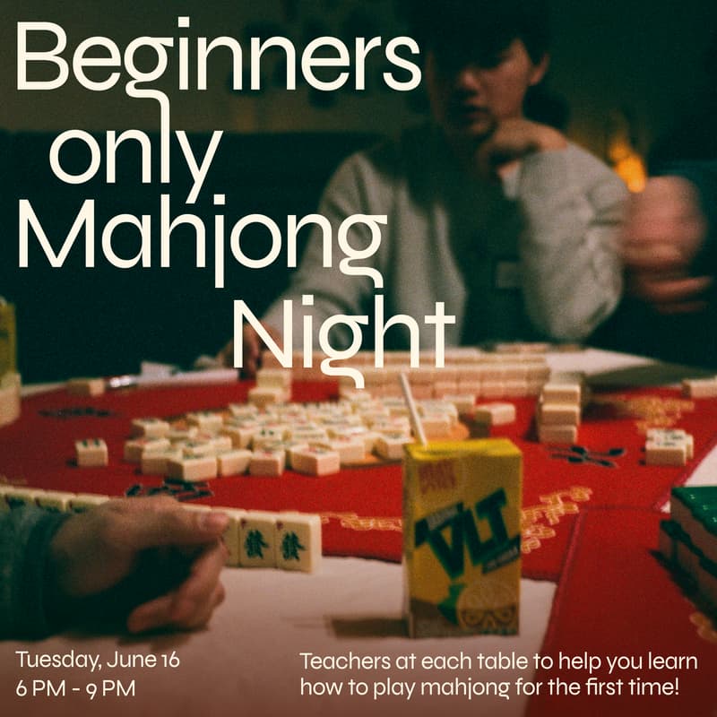 Cover Image for Beginners only Mahjong Night