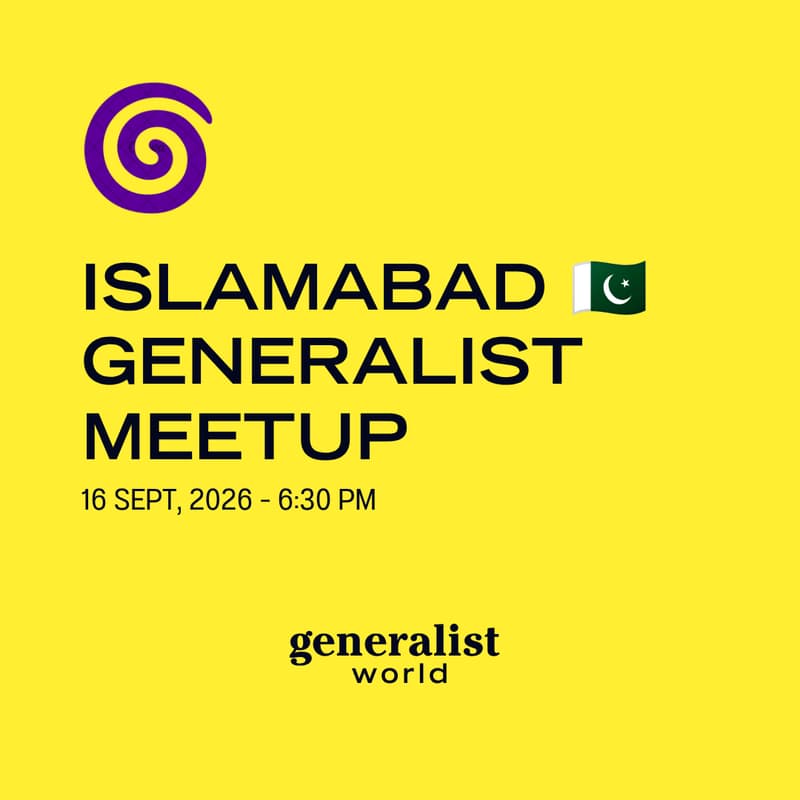 Cover Image for International Generalist Day - Islamabad 🇵🇰